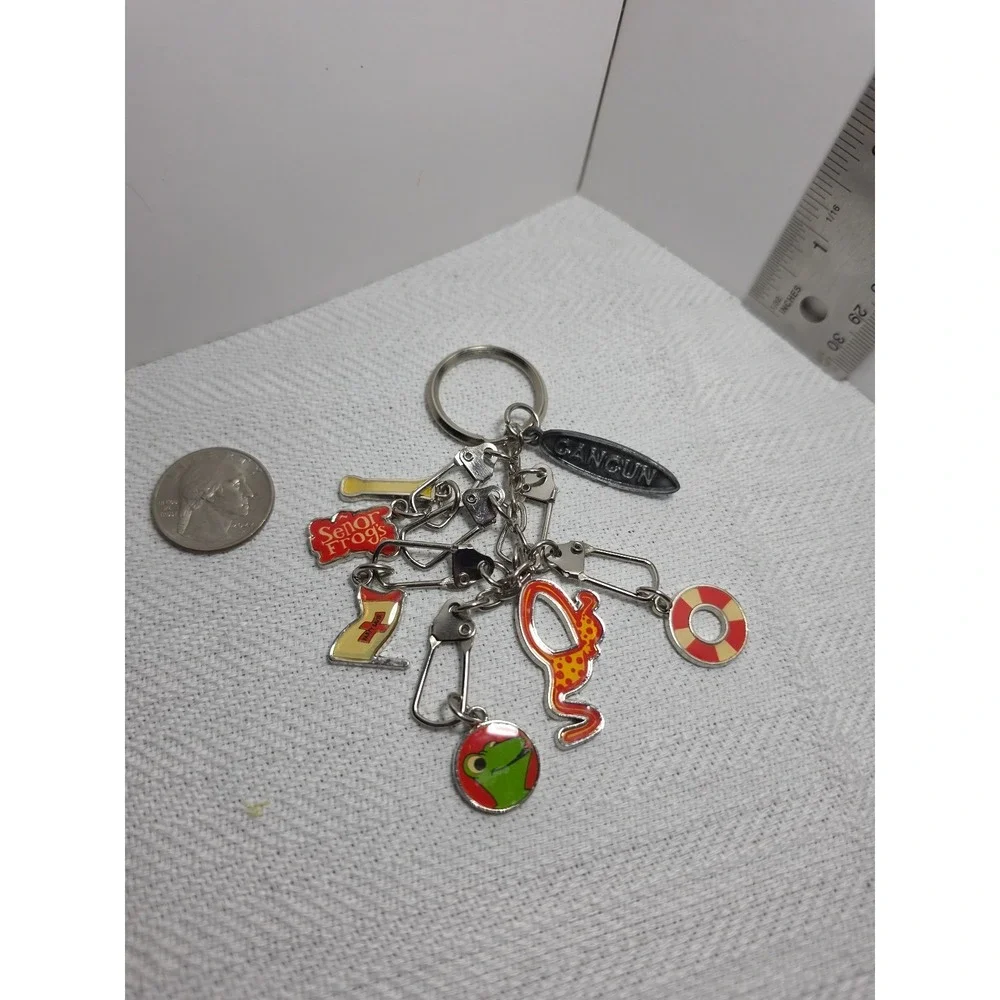 Senor Frog's branded souvenir keychain from Cancun, likely produced in the 1990s